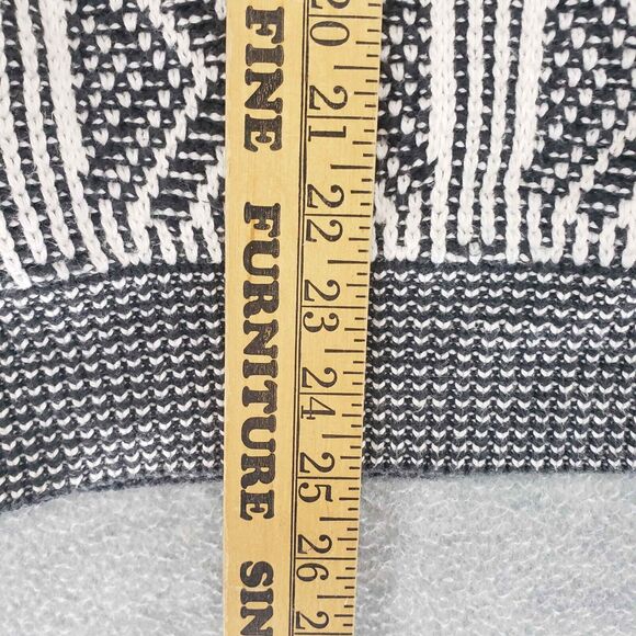 Vintage‎ Carson Pirie Scott Geometric Sweater Mens Large White Black Italy Made - Picture 5 of 5